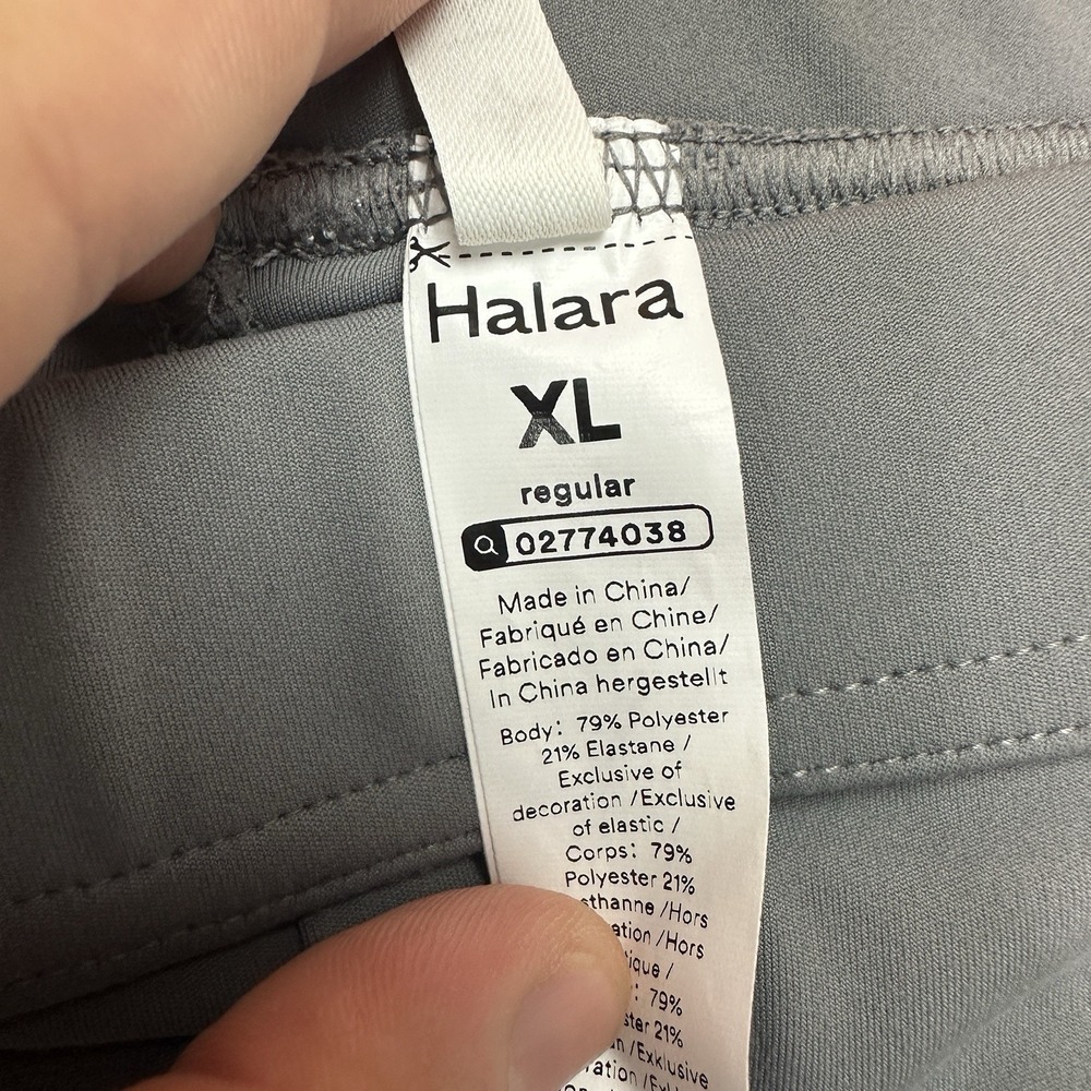 NEW Halara Women's Gray Wide-Leg Pull-On Pants XL Regular Stretch 02774038 - Picture 3 of 10